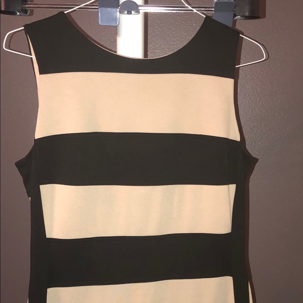 calvin klein cream and black  dress